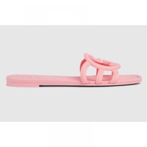 Gucci Terlik Interlocking G Pembe - Gucci Terlik Gucci Kadin Terlik Gucci Women Slide Sandal Gucci Interlocking G Terlik Pembe