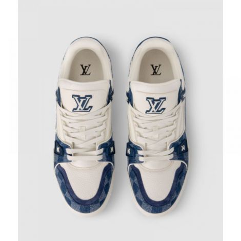 Louis Vuitton Ayakkabı Trainer Sneaker Mavi - Louis Vuitton Erkek Ayakkabi Louis Vuitton Ayakkabi Louis Vuitton Men Shoes Louis Vuitton Sneakers Louis Vuitton Trainer Sneaker Mavi