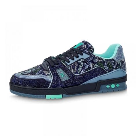 Louis Vuitton Ayakkabı Trainer Sneaker Crystal Lacivert - Louis Vuitton Erkek Ayakkabi Louis Vuitton Erkek Sneaker Louis Vuitton Men Shoes Louis Vuitton Shoes Louis Vuitton Trainer Sneaker Crystal Lacivert