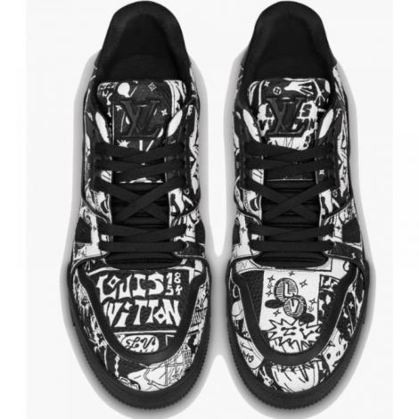 Louis Vuitton Ayakkabı Comic Motifs Trainer Siyah - Louis Vuitton Erkek Ayakkabi Louis Vuitton Trainer Sneaker Louis Vuitton Comic Motifs Trainer Sneaker Louis Vuitton Erkek Sneaker Louis Vuitton Men Shoes Siyah