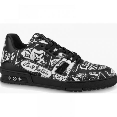 Louis Vuitton Ayakkabı Comic Motifs Trainer Siyah - Louis Vuitton Erkek Ayakkabi Louis Vuitton Trainer Sneaker Louis Vuitton Comic Motifs Trainer Sneaker Louis Vuitton Erkek Sneaker Louis Vuitton Men Shoes Siyah