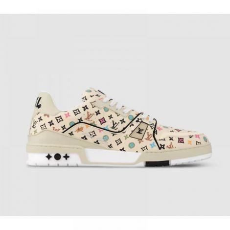 Louis Vuitton Ayakkabı Trainer Sneaker Bej - Louis Vuitton Kadin Ayakkabi Louis Vuitton Kadin Sneaker Louis Vuitton Ayakkabi Louis Vuitton Sneaker Louis Vuitton Women Shoes Louis Vuitton Trainer Sneaker Bej