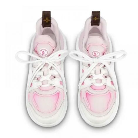 Louis Vuitton Ayakkabı Archlight  Beyaz / Pembe - Louis Vuitton Kadin Ayakkabi Louis Vuitton Women Shoes Louis Vuitton Kadin Sneaker Louis Vuitton Archlight Sneaker Beyaz Pembe