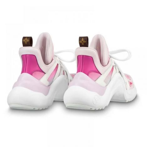 Louis Vuitton Ayakkabı Archlight  Beyaz / Pembe - Louis Vuitton Kadin Ayakkabi Louis Vuitton Women Shoes Louis Vuitton Kadin Sneaker Louis Vuitton Archlight Sneaker Beyaz Pembe