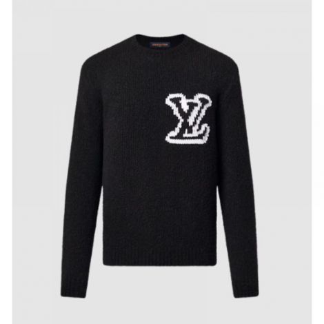 Louis Vuitton Kazak Siyah - Louis Vuitton Erkek Kazak Louis Vuitton Kazak Louis Vuitton Men Crewneck Louis Vuitton Kazak Siyah