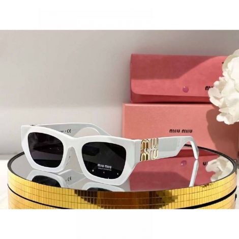 Miu Miu Gözlük Güneş Gözlüğü Beyaz - Miu Miu Gozluk Miu Miu Gunes Gozlugu Miu Miu Sunglasses Beyaz