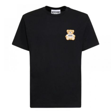 Moschino Teddy T-Shirt Siyah - Moschino Erkek Tisort Moschino Tisort Moschino Teddy T Shirt Siyah