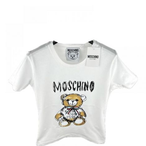 Moschino Tişört Beyaz - Moschino T Shirt Moschino Kadin Tisort Moschino Woman T Shirt Moschino Tisort 0704 Beyaz