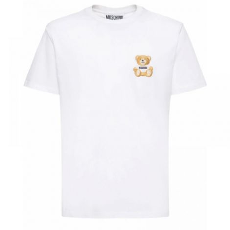 Moschino Teddy T-Shirt Beyaz - Moschino Teddy T Shirt Moschino Erkek Tisort Moschino Tisort Moschino T Shirt Moschino Erkek T Shirt Beyaz