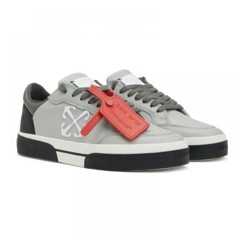 Off-White Ayakkabı New Low Vulcanized Gri - Off White Ayakkabi Off White Erkek Ayakkabi Off White Men Sneaker Off White New Low Vulcanized Sneaker Gri