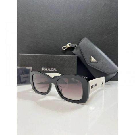 Prada  Gözlük Güneş Gözlüğü Siyah-Beyaz - Prada Gozluk Prada Gunes Gozlugu Prada Eyewear Siya Beyaz