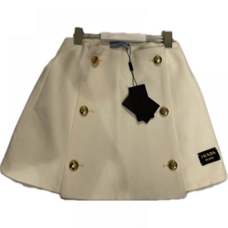 Prada Etek Beyaz - Prada Etek Prada Skirt 9923 Beyaz