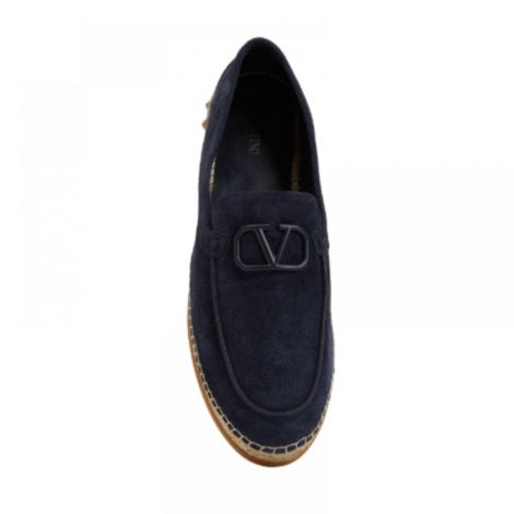 Valentino Ayakkabı Espadril Lacivert - Valentino Garavani Erkek Ayakkabi Valentino Erkek Espadril Valentino Garavani Men Shoes Valentino Ayakkabi Lacivert