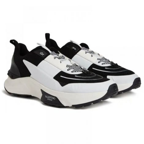 Valentino Garavani True Act Ayakkabı Siyah/Beyaz - Valentino Garavani Erkek Ayakkabi Valentino Garavani Erkek Sneaker Valentino Garavani Men Sneakers Valentino Garavani Men Shoes White Black Siyah Beyaz