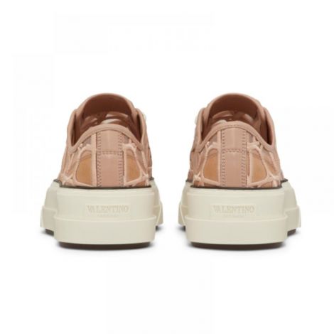 Valentino Ayakkabı Toile Iconographe Platform Pembe - Valentino Garavani Kadin Ayakkabi Valentino Garavani Ayakkabi Valentino Garavani Sneakers Valentino Garavani Women Shoes Valentino Garavani Toile Iconographe Platform Sneaker Pembe