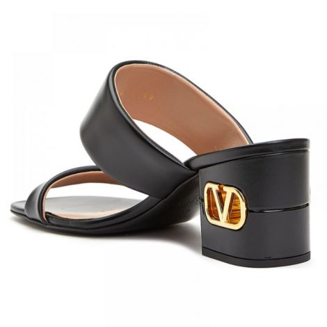 Valentino Terlik Heritage Mules Siyah - Valentino Kadin Terlik Valentino Topuklu Terlik Valentino Heritage Mules Siyah