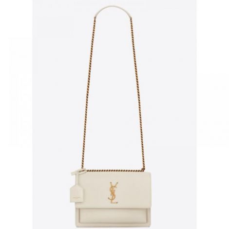 Saint Laurent Çanta Sunset Beyaz - Saint Laurent Canta Saint Laurent Kadin Canta Saint Laurent Woman Bag Saint Laurent Bag Saint Laurent Sunset Beyaz