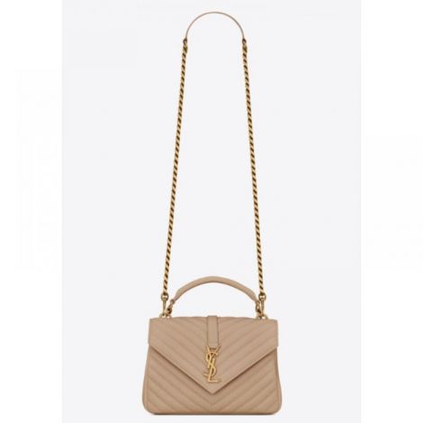 Saint Laurent Çanta College Bej - Saint Laurent Kadin Canta Saint Laurent Canta Saint Laurent Woman Bag Saint Laurent College Bej